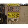 Image 5 : 22 Assorted USA License Plates (Some Pairs)