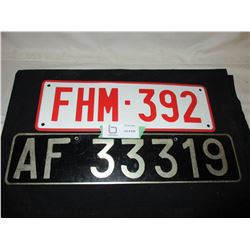 Foreign License Plates