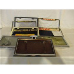 8 Assorted License Plate Holders