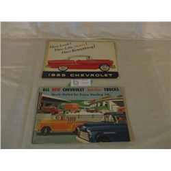 2 Chevrolet 1955 Car and Truck Brochures