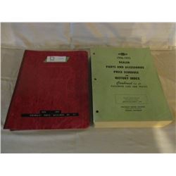 2 Chevrolet 1946 and 1975 Parts Manuals