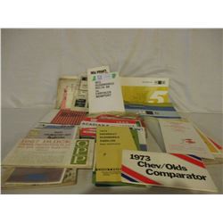 Box of Assorted 1960s/70s Chevrolet Car Owners Manuals