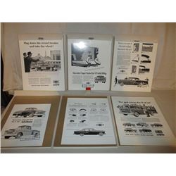 Chevrolet 1999 Collector Series 1950s Cards 11" by 14" and 8" by 11"