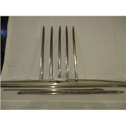 10 1950s Car Chrome Trim Pieces (Most Likely Chevrolet)