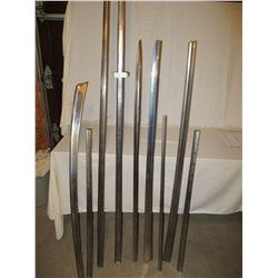 9 1950s Car Chrome Trim Pieces (Most Likely Chevrolet)