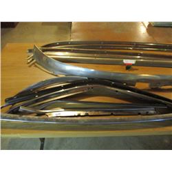 19 1950s Car Chrome Trim Pieces (Most Likely Chevrolet)