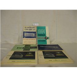 6 1960s American Rambler Car Owner Manuals