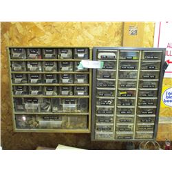 2 Wall Mounted Small Storage Units with Fittings