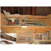 Image 1 : Wooden Carpentry Box with Carpentry Tools