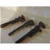 Image 2 : 3 Old Pipe Wrenches