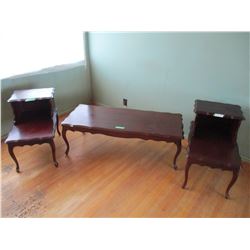 Coffee Table and 2 End Tables