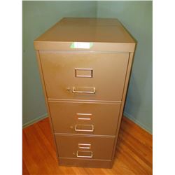 3 Drawer Metal File Cabinet 18 by 28 by 42" T