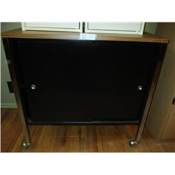 Metal Storage Cabinet on Casters 18 by 30 by 29"