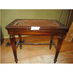 Old Wooden Bench (Damaged Webbing) 14 by 22 by 19" T