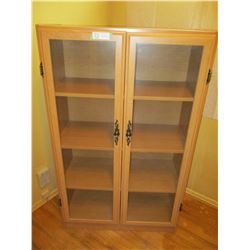 Wooden Display Cabinet with Glass Doors 12 by 29 by 48" T