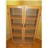 Image 1 : Wooden Display Cabinet with Glass Doors 12 by 29 by 48" T