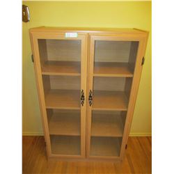 Wooden Display Cabinet with Glass Doors 12 by 29 by 48" T