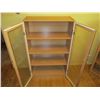 Image 2 : Wooden Display Cabinet with Glass Doors 12 by 29 by 48" T
