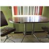 Image 2 : Kitchen Oval Table and 2 Chairs  35 by 46 by 29" T