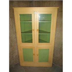 Wooden Kitchen Corner Cabinet 25 by 43 by 70"