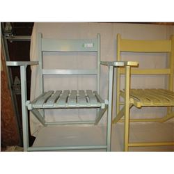 2 Wooden Folding Chairs