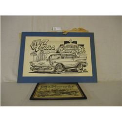 1980 and 1982 Dave Bell Custom 567 Club Art Work