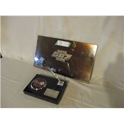 567 Club Mirror and 1957 Corvette Desk Pen Plaque
