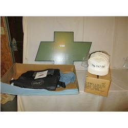 Wooden Chevrolet Logo and 567 Club Ball Caps with Tote Bags