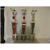 Image 1 : 3 1978 and 1979 Dragging Car Show Trophies 32" T