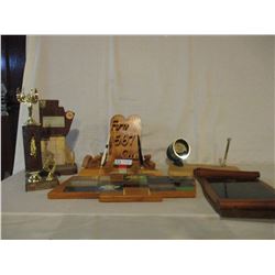 6 Assorted 567 Club Trophies and Plaques