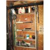 Image 1 : Assortment of Auto Parts, Fan Bels, Wooden Shelf (6 by 28 by 55") and etc.
