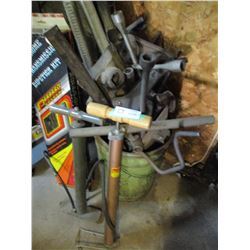 Tire Jacks, Ratchets and 2 Tire Pumps