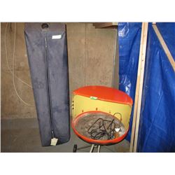 Round BBQ with Cover and Portable Closet