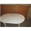 Image 1 : White Plastic Table and 8 by 4" Peg Board