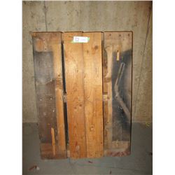 Wooden Palette on Casters 19 by 26"