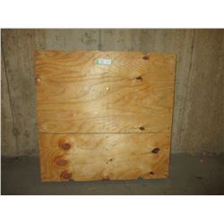 Wooden Palette on Casters 30.5 by 30"