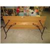 Image 3 : Wooden Table with Folding Legs 30 by 80"