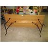 Image 3 : Wooden Table with Folding Legs 30 by 80"