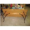 Image 3 : Wooden Table with Folding Legs 30 by 80"
