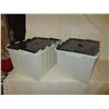Image 2 : 2 Heavy Duty Plastic Containers with Folding Lids