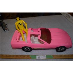 Barbie Corvette and Crash Test Dummy