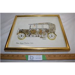 Rolls Royce Folk Art Picture