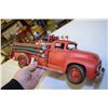 Image 3 : Folk Art Tin Fire Truck