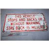 Image 1 : Back-Up Sign