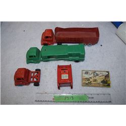Plastic Trucks and Post Office Bank