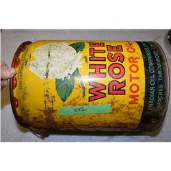 White Rose (Yellow) Oil Pail