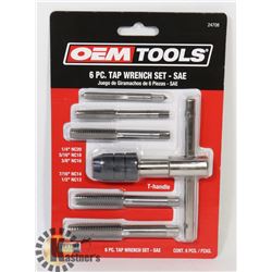 NEW OEMTOOLS 6 PC TAP WRENCH SET - SAE