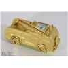 Image 1 : BRASS FIRE TRUCK DESK CLOCK