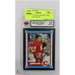 THEOREN FLEURY ROOKIE CARD - OPC - 1989-90 GRADE
