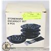 Image 1 : ESCARGOT SET- STONEWARE- 8 PIECES